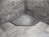 Radaway Doros Pt Stone brodzik pięciokątny 100x100x5cm antracyt SDRPT1010-01-64S